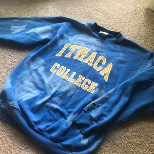 Champion Tie Dye Crewneck Ithaca Sweatshirt